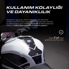 Honda NX500 Black 2025 ile Uyumlu Kaydırmaz 6d Karbon 17 Parça Tank Pad Seti GC31
