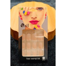 Monalisa Home Lüks Çift Renk Figürlü Takma Tırnak