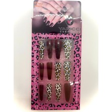 Monalisa Home 12 Adet Renkli Desenli Takma Tırnak