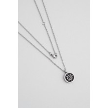 Dümen Detaylı 55 cm Çelik Erkek Kolye