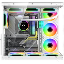 Alpha Elite 7x Argb Fan Kumanda ve Kontrolcü Atx Boş Bilgisayar Kasası Siyah