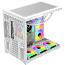Alpha Elite 7x Argb Fan Kumanda ve Kontrolcü Atx Boş Bilgisayar Kasası Siyah