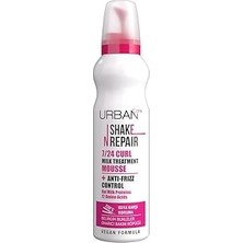 Urban Care Shake N Repair 7/24 Kabaran ve Bukleli Saçlara Saç Bakım Köpüğü, 150 Mililitre, Veg