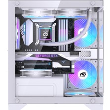 Orion Elite 4x Tuştan Değişen Rgb Fanlı M-Atx Boş Bilgisayar Kasası Beyaz