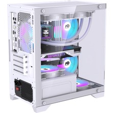 Orion Elite 4x Tuştan Değişen Rgb Fanlı M-Atx Boş Bilgisayar Kasası Beyaz