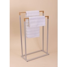 The Mia Metal Havlu Askılığı Gri GLV0764