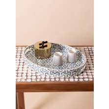 The Mia Sedef Oval Tepsi 50X36X6 cm TLC0094