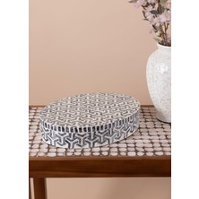 The Mia Sedef Yuvarlak Kutu 40X30X8 cm TLC0089