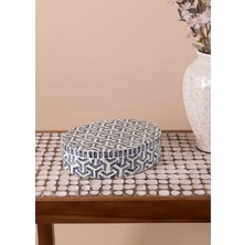 The Mia Sedef Yuvarlak Kutu 30X23X8 cm TLC0090