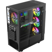 Vegax 4 Adet Rgb Fanlı Atx Tuştan Değişen Boş Bilgisayar Kasası