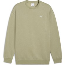 Puma Ess Elevated Wash Crew Erkek Yeşil Sweatshirt 68805082
