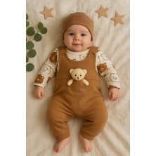 Oyuncak Ayılı Bebek Tulum Takımı – 2’li Zıbın ve Tulum Seti | 3-6-9 Ay