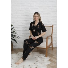 Bayan 5 Düğme Pijama Takımı