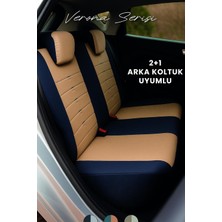 Skoda Fabia 2014–2021 Verona Serisi Raşel Taba Siyah Koltuk Kılıfı