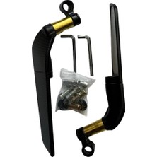 H2 Katlanır Ayna Takımı Gidon Bağlantılı 8/10 mm Sarı