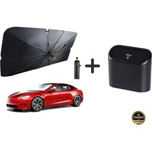 Trakmats Peugeot 508 2019-2020-2021-2022-2023-2024-2025  Bükülebilir Sap Mekanizmalı,araba Güneşlik Şemsiye / Araç Içi Oynar Kapaklı Çöp Kovası