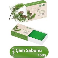 Agarta Doğal El Yapımı Çam Sabunu 150 gr Ferahlatıcı Etki ile Doğal Koku Sunar