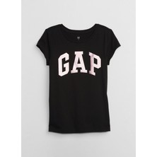 Gap Baskılı Siyah Kız Çocuk T-Shirt 460525000