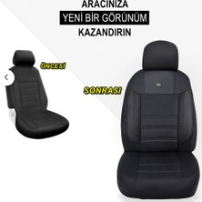 Hyundai Accent Blue Araçlara Uyumlu Oto Koltuk Kılıfı Seti - Violet Siyah