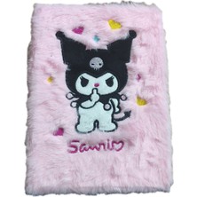 Kuromi Peluş Kalın Sert Kapak Pofuduk Defter