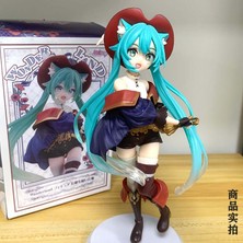 DZJXYZZC Hatsune Miku Fairytale Wonderland Çizmeli Kedi Çevresel Anime Modeli Masaüstü Dekorasyonu Doğum Günü Hediyesi (Yurt Dışından)