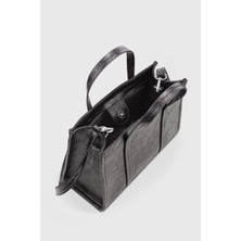 Kadın Süet Kahverengi Tokalı Omuz Çantası 268