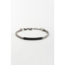 So Chıc... Zirkonu Taşlı Çelik Erkek Bileklik