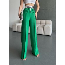 Kadın Aerobin Kumsş Yüksek Bel Bol Kesim Gipeli Pantolon