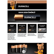 Duracell LR03/MN2400 AAA İnce Alkalin Pil (4'lü Paket)