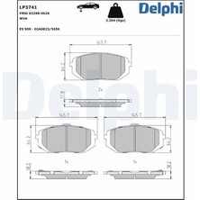 DELPHI-LP3741 - Fren Balatası On Hyundaı Tucson 2022->