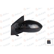 ALKAR-6143207 - Dıs Dıkız Aynası Sol Elektrıklı Isıtmalı Astarlı 5 Pın Dacıa Sandero/stepway Iı (B8_) 2021-