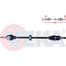 VEKA-RN-8127 - Komple Aks Sag On Dacıa Sandero Stepway 1.5 Dcı Uzunluk 898MM 2012-