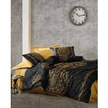 Cotton Box Çift Kişilik Saten Nevresim Takımı Alvina Gold