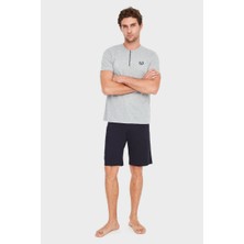 Mod Collection Erkek 3 Lü Pijama Takımı Gri