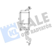 KALE-370690 - Kalorifer Radyatörü Brazıng (Al/al) Rıo Iı 1.5crdı 1.4/1.6 16V 05<11 Borulu [150X215.5X16]