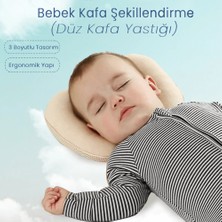 Lucky Day Düz Kafa Yastığı Bebek Kafa Şekillendirici Yastık Bej / Krem