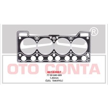 CONTA40102007 - Silindir Kapak Contası Lpglı Araçlara Ozel Takviyeli Beyaz R9 R12 1.4