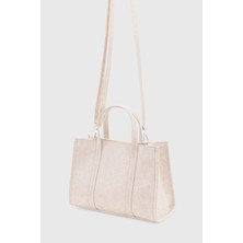 Kanvas Kahverengi Kadın El Ve Omuz Retro Shopper Çanta 264