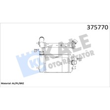 KALE-375770 - Turbo Intercooler Radyatoru Renault Clıo V 19> Captur 20> Duster Iı 20> 1.0 Tce