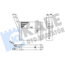 KALE-358565 - Kalorifer Radyatörü Mekanik D-Max 2.5dıtd 02 (Borulu) [158X158X42]