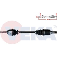 VEKA-RN-8126 - Komple Aks Sol On Dacıa Sandero Stepway 1.5 Dcı Uzunluk 660MM 2012-