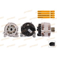 SPAGO-SPG-ALT1007 - Alternator V Tıpı 12V/140A 6pk Caddy Iıı 2.0 Tdı 10-15/golf Vı 1.6 Tdı-2.0 Tdı 08-13/ Jetta (162) 1.6 Tdı 04-15/ A3 (8p1) 1.6 Tdı 03-12/q3 (8ub) 2.0 Tdı 11-18/ Leon (1p1) 1.6 Tdı