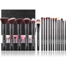 Siyah Kabuki Makyaj Fırça Seti 18 Li