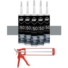 Selsil Pu Mastik 280 ml Gri (5 Adet),demir Tabanca