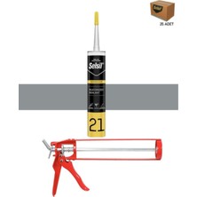Selsil Pu Mastik 280 ml Gri (25 Adet),demir Tabanca