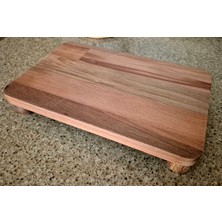 Kitty Home Dikdörtgen Sunum/kesme Tahtası - 30 x 19 cm - Kayın Ağacı