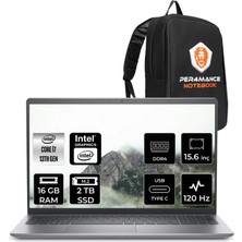 Dell Vostro 3530 i7 1355U Notebook 16GB RAM 2TB SSD 15.6" FHD 120Hz FreeDOS + Per4 Çanta N1605PVNB3530P314