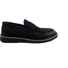 Castle Black 31277-2 Siyah Nubuk Deri Günlük Erkek Casual Ayakkabı