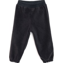Hellobaby Erkek Bebek Basic Pantolon Polar Ribanalı Paça Koyu Gri