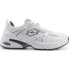 Lotto Beyaz-Laci Kadın Spor Ayakkabı 5fx Düz Taban Tekstil Malzeme ile Rahat Kullanım